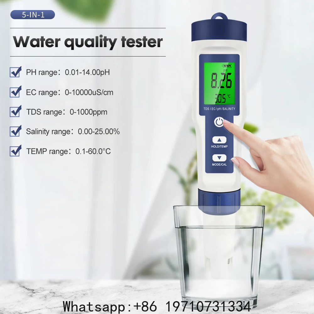 Ph Meter Digital Water Tester - جهاز قياس رقمي 5 في 1