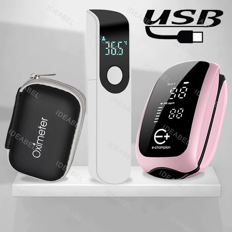 Pulse Oximeter Fingertip Rechargeable - قابلة للشحن الطبية مقياس التأكسج حزام