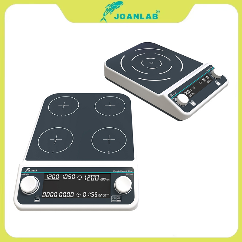 Lab Magnetic Stirrer Hot Plate - أربع محطات ستة موقف متعددة محرك