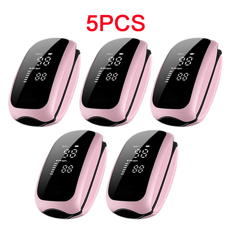 Pulse Oximeter Fingertip Rechargeable - 5 قطع من أجهزة قياس الأكسجين