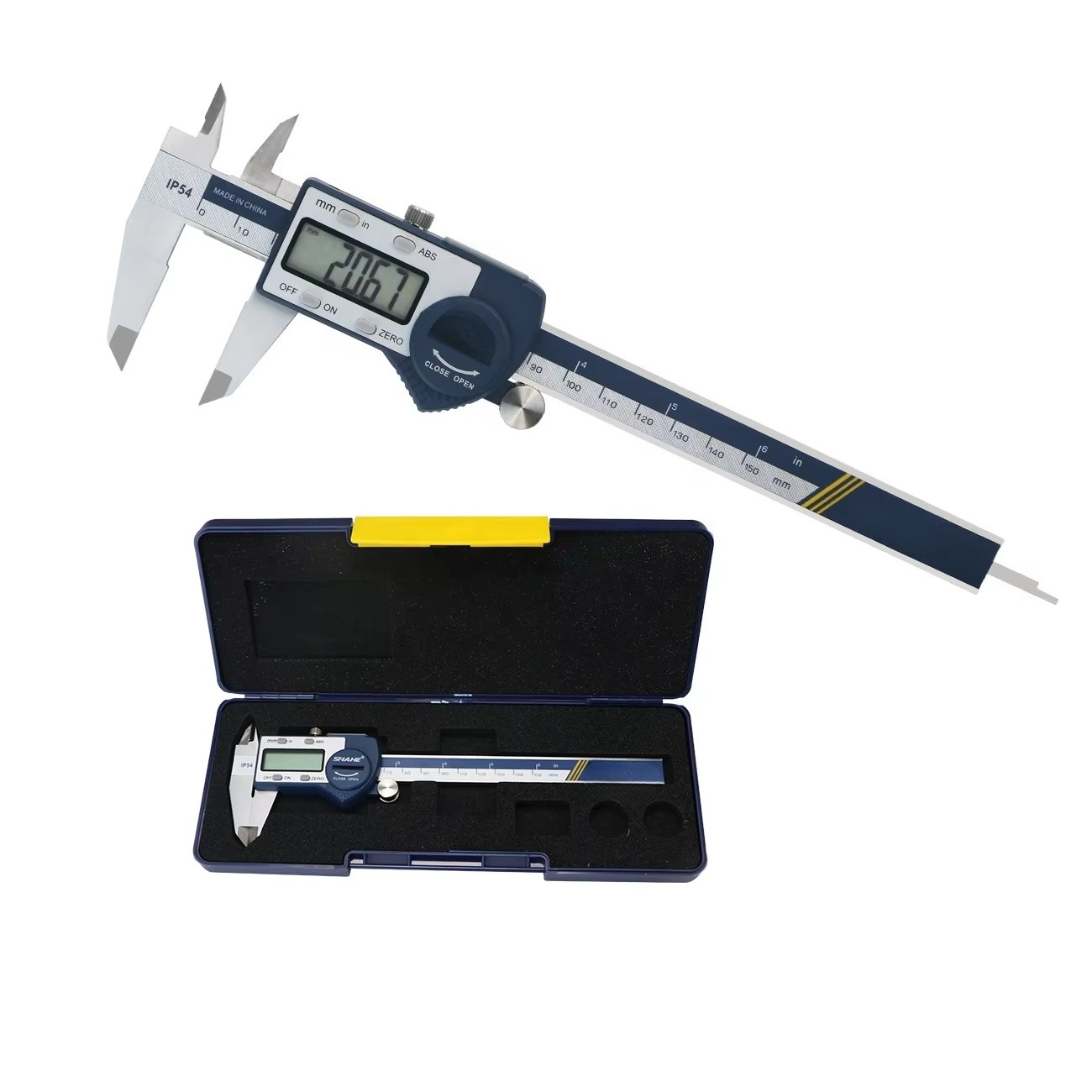 Digital Caliper 150Mm Stainless Steel - IP54 0-150mm الفرجار الورنية الرقمية مع