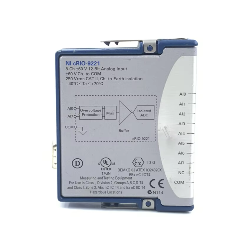 Test Instruments - وحدة الإدخال التناظرية NI 9221 من