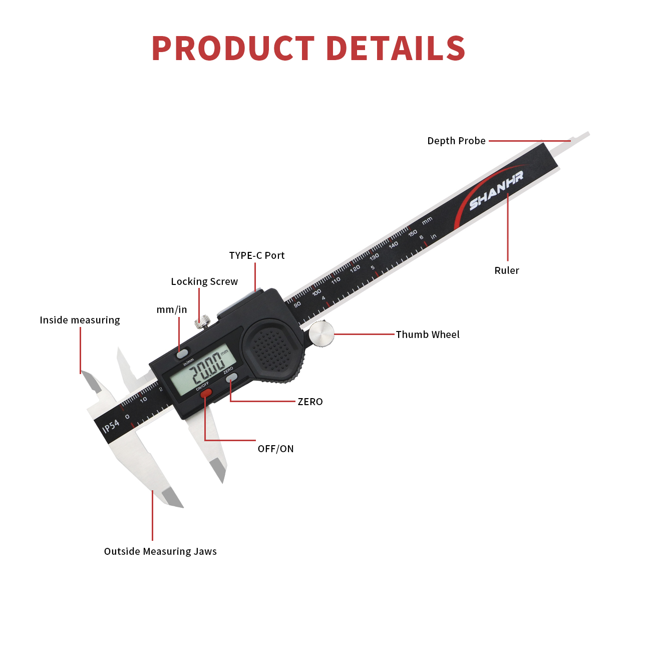 شانهير مقياس رقمي مقاوم للماء  - مراجعة Digital Caliper 150Mm Stainless Steel وسعره