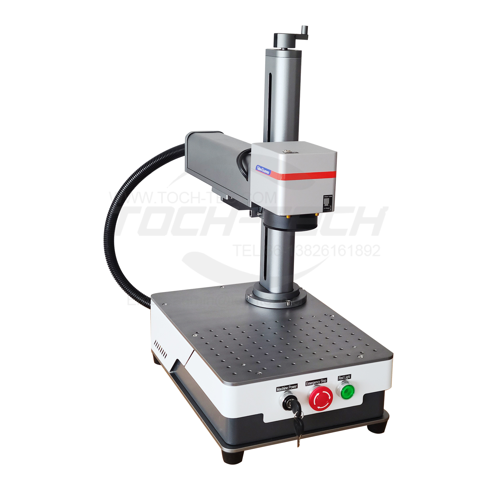 آلة نقش وقطع بالليزر المعدني 3 - مراجعة Fiber Laser Marking Machine 30W وسعره