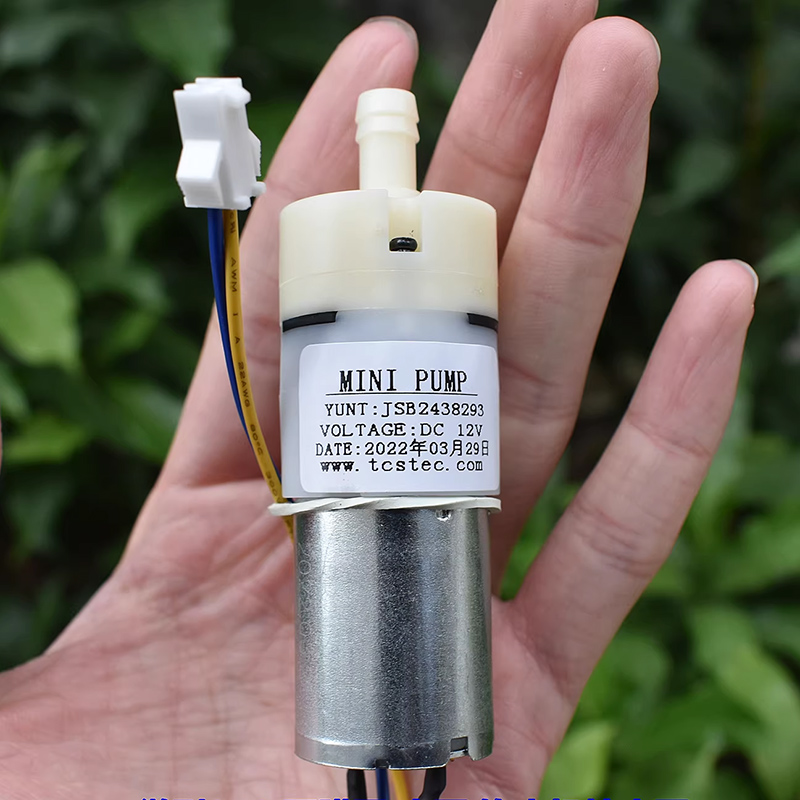 مضخة مياه صغيرة ذاتية الشفط بق - مراجعة Mini Peristaltic Pump 12V وسعره