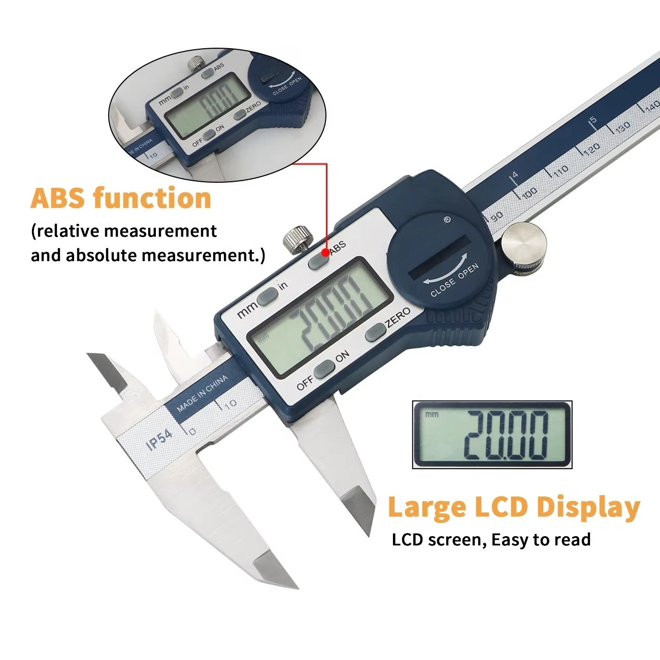 IP54 0-150mm الفرجار الورنية ا - مراجعة Digital Caliper 150Mm Stainless Steel وسعره