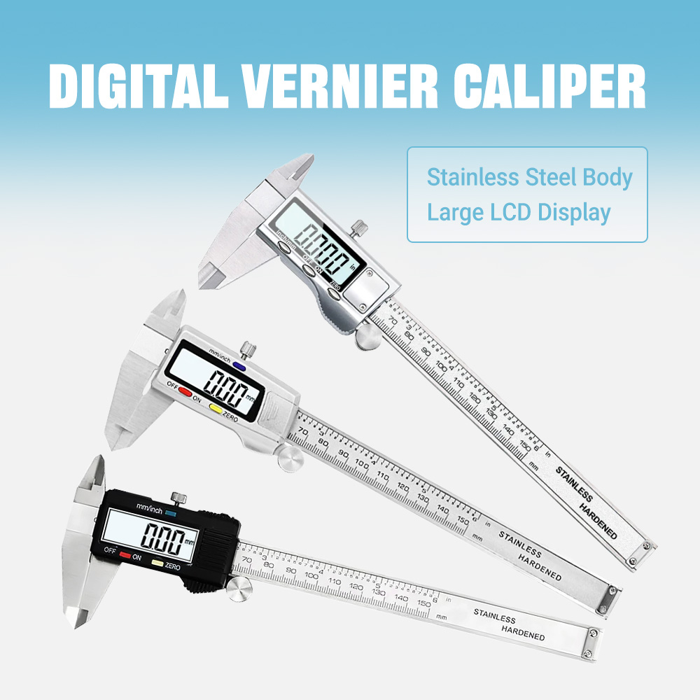 فرجار إلكتروني دقيق 6 بوصات، م - مراجعة Digital Caliper 150Mm Stainless Steel وسعره