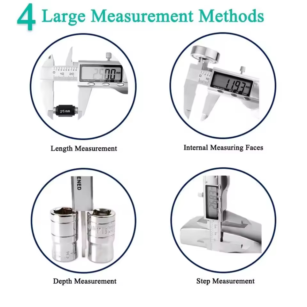 فرجار إلكتروني دقيق 6 بوصات، م - مراجعة Digital Caliper 150Mm Stainless Steel وسعره