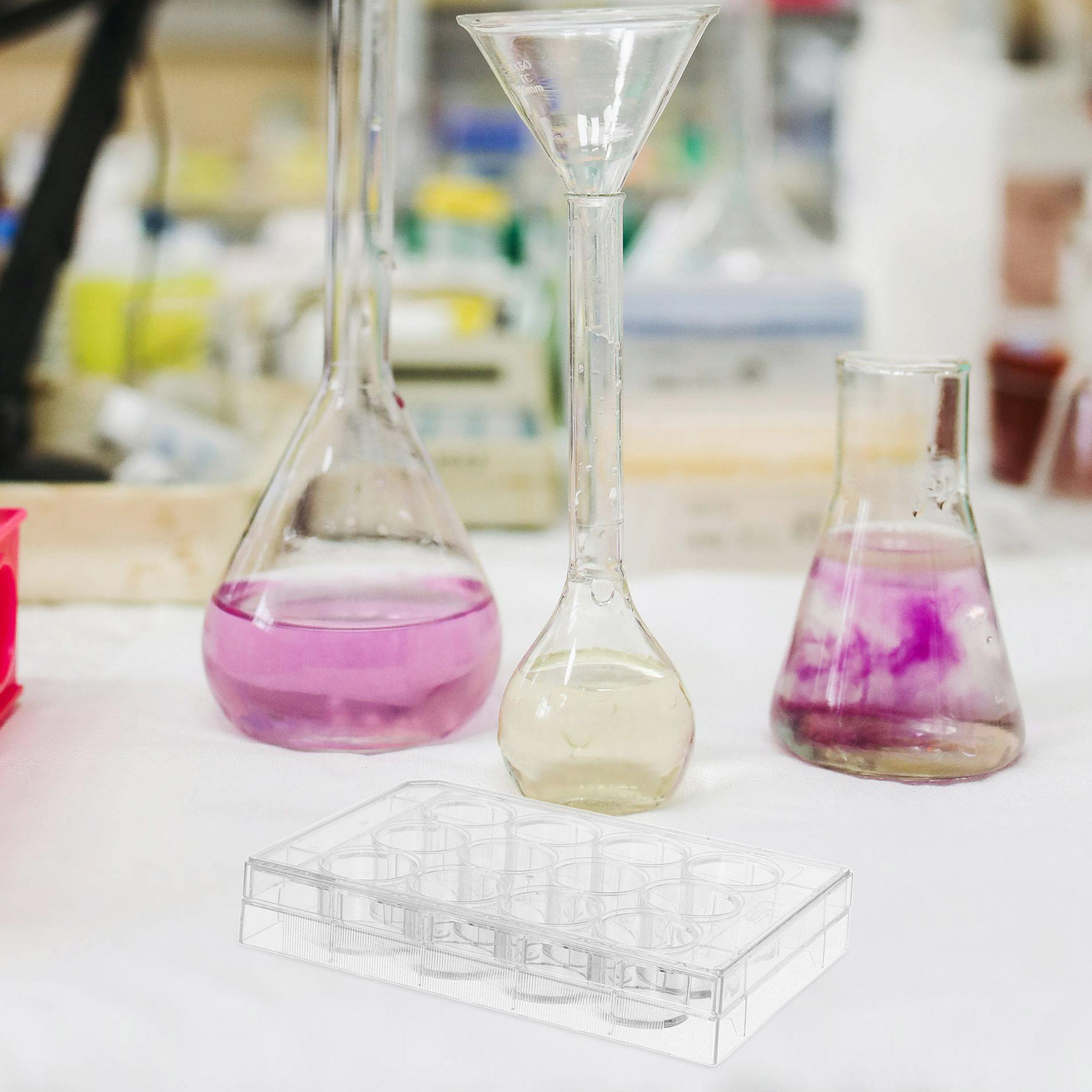 طبق زراعة الخلايا الشفاف ذو 12 - مراجعة Lab Equipment وسعره