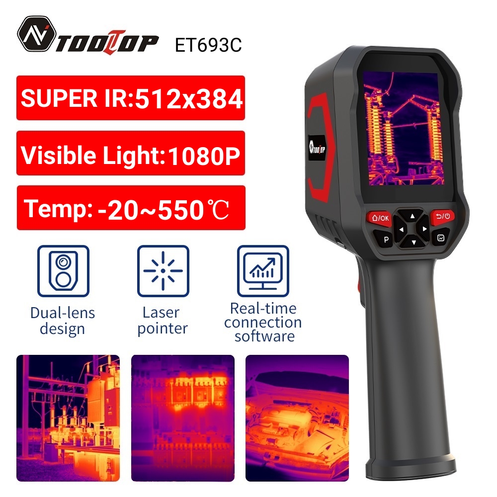 كاميرا حرارية TOOLTOP ET693C ف - مراجعة Thermal Imaging Camera Pcb Repair وسعره