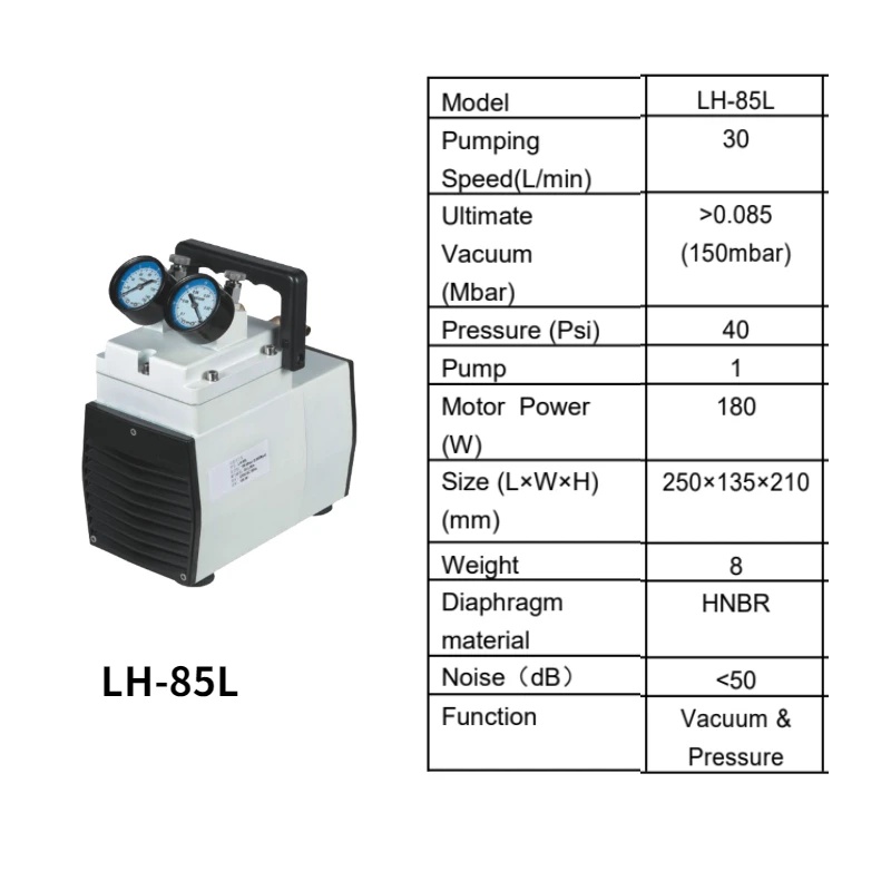 مضخة تفريغ غشائية محمولة صامتة - مراجعة Lab Equipment وسعره