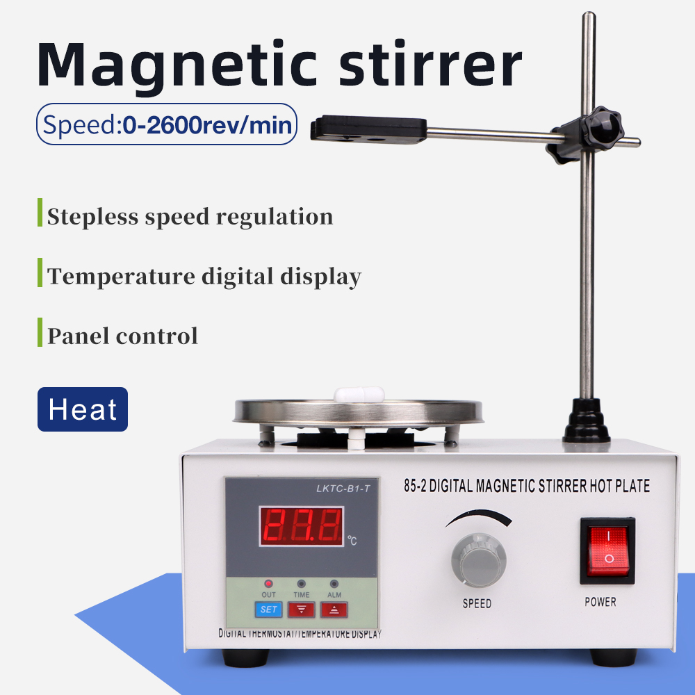 1L موقد محرك مغناطيسي 85-2 درج - مراجعة Lab Magnetic Stirrer Hot Plate وسعره