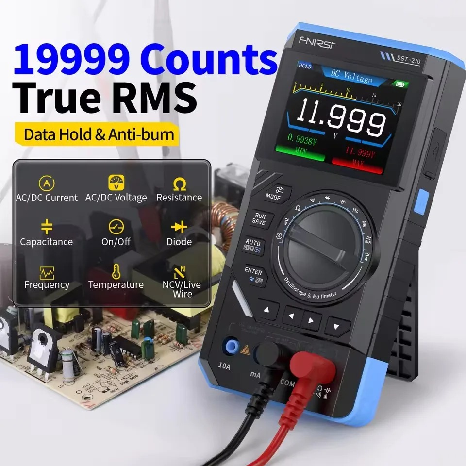 جهاز قياس رقمي متعدد الوظائف D - مراجعة Fnirsi Digital Oscilloscope Handheld وسعره